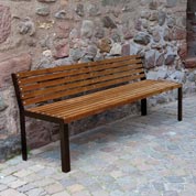 banc de jardin en bois et metal amazone - burger